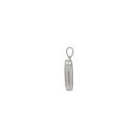 Medallón oval clàssic costat blanc (14K) - Popular Jewelry - Nova York