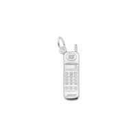 Ciondolo per telefono cordless bianco (14K) principale - Popular Jewelry - New York