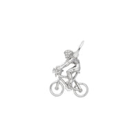 Cyclist Charm white (14K) main - Popular Jewelry - New York