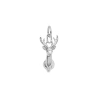 Charm Deerhead branco (14K) principal - Popular Jewelry - Nova York