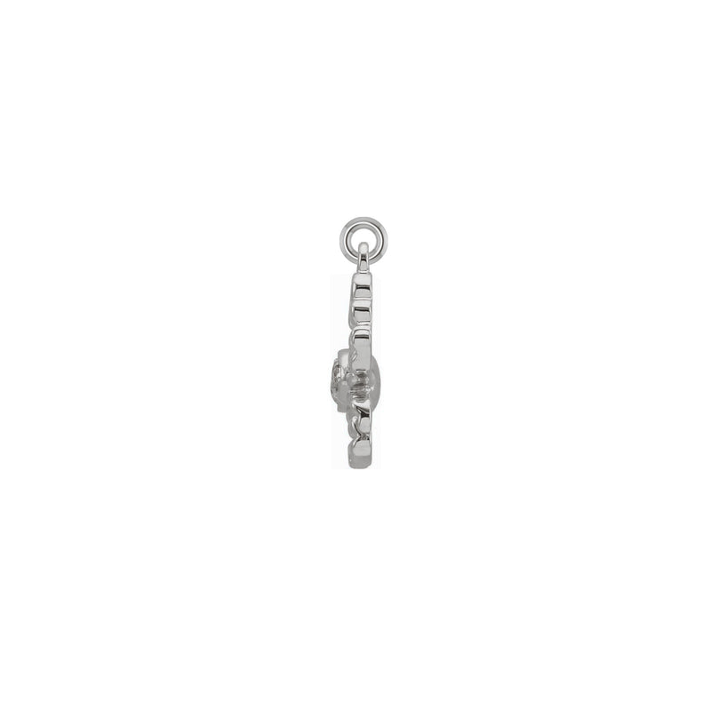 Diamond Cancer Zodiac Pendant white (14K) side - Popular Jewelry - New York