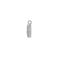 Diamond Gemini Zodiac Pendant white (14K) side - Popular Jewelry - New York