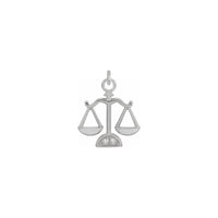 Diamond Libra Zodiac Pendant rose white (14K) front - Popular Jewelry - ನ್ಯೂ ಯಾರ್ಕ್