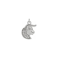 ಡೈಮಂಡ್ ಟಾರಸ್ ರಾಶಿಚಕ್ರದ ಪೆಂಡೆಂಟ್ ಬಿಳಿ (14K) ಮುಂಭಾಗ - Popular Jewelry - ನ್ಯೂ ಯಾರ್ಕ್