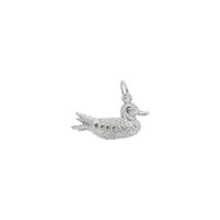 Duck Accent Charm white (14K) main - Popular Jewelry - New York