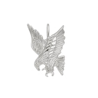 Орел, гравирачки шарм бел (14K) главен - Popular Jewelry - Њујорк