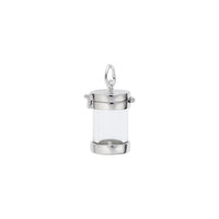 Empty Capsule Charm white (14K) closed - Popular Jewelry - New York