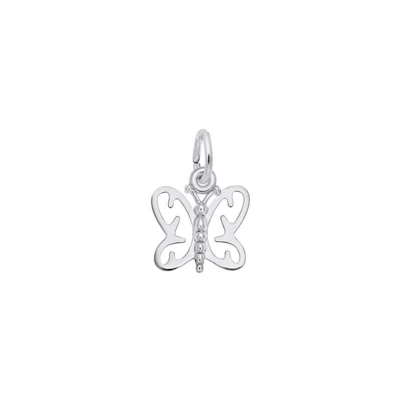 Fairy Butterfly Cut-Out Pendant white (14K) main - Popular Jewelry - New York