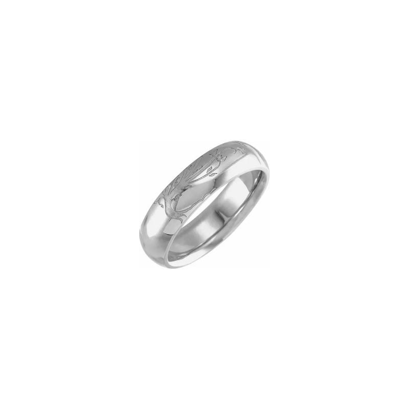 Family Tree Comfort-Fit Ring white (14K) main - Popular Jewelry - New York