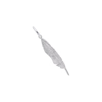 Feather Charm white (14K) main - Popular Jewelry - New York