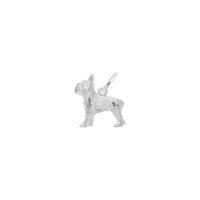 French Bulldog Charm white (14K) main - Popular Jewelry - New York