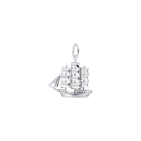 Full-Rigged Ship Charm white (14K) main - Popular Jewelry - New York