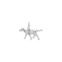Alemão Shorthaired Pointer Dog Charm branco (14K) principal - Popular Jewelry - New York