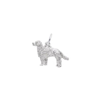 Golden Retriever Dog Charm white (14K) main - Popular Jewelry - New York