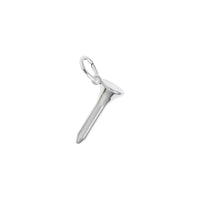 Golf Tee Charm white (14K) main - Popular Jewelry - New York