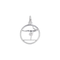 Gymnast on Balance Beam Charm white (14K) main - Popular Jewelry - New York