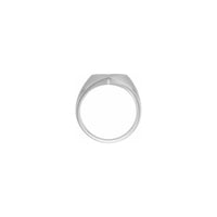 Heart Signet Ring white (14K) setting - Popular Jewelry - New York