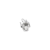 Mpira wa Hockey Charm nyeupe (14K) kuu - Popular Jewelry - New York