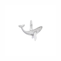 Humpback Whale Charm white (14K) babban - Popular Jewelry - New York