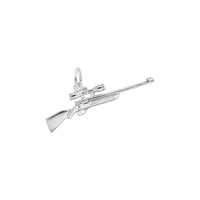 Hunting Rifle Charm white (14K) main - Popular Jewelry - New York