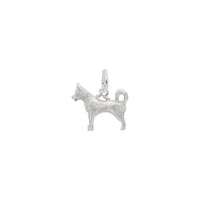 Husky Dog Charm white (14K) main - Popular Jewelry - New York