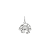 Inverted Crab Pendant white (14K) main - Popular Jewelry - New York
