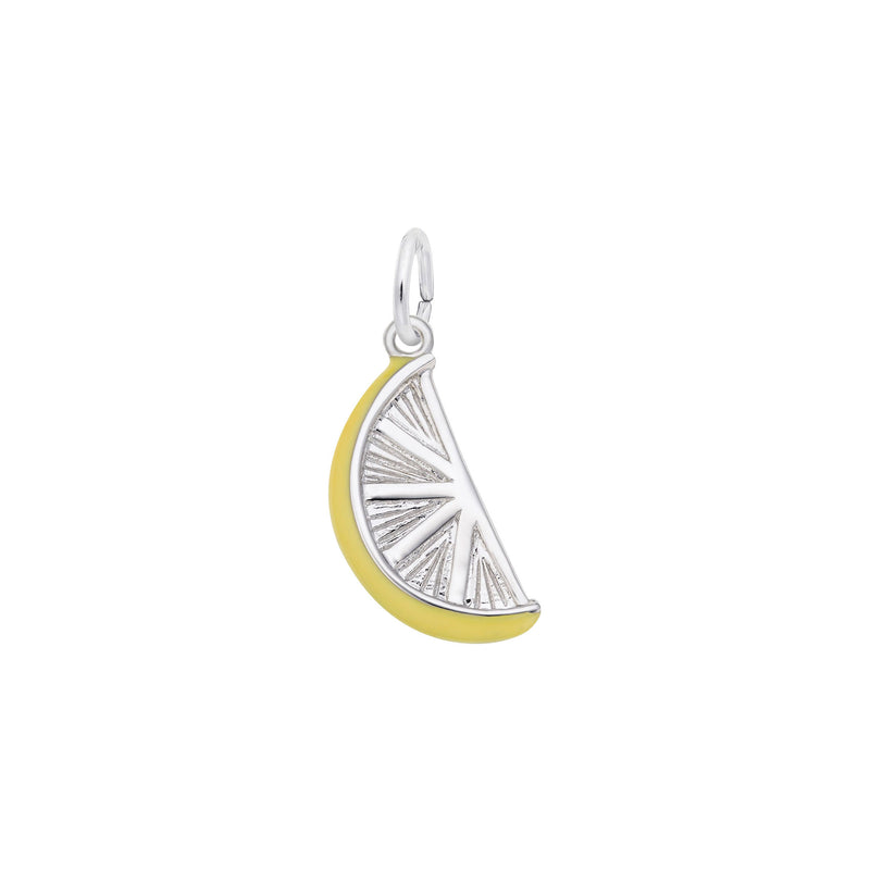 Lemon Slice Charm white (14K) main - Popular Jewelry - New York