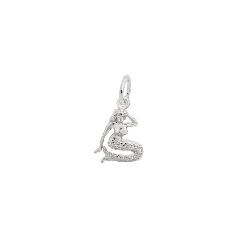 Mermaid Charm white (14K) main - Popular Jewelry - New York