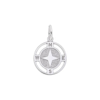 Nautical Compass Charm bijeli (14K) glavni - Popular Jewelry - Njujork