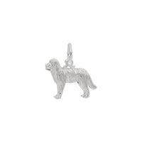 Newfoundland Dog Charm white (14K) main - Popular Jewelry - New York