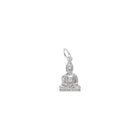 Nirvana Buddha Charm white (14K) main - Popular Jewelry - New York 