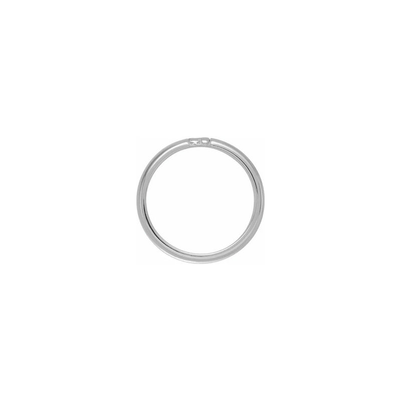 Nugget Gap Band white (14K) setting - Popular Jewelry - New York