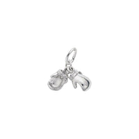 Pair of Boxing Gloves Charm white (14K) main - Popular Jewelry - New York