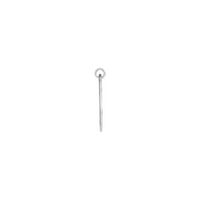 പിയേഴ്സ്ഡ് ക്രോസ് ഷീൽഡ് പെൻഡൻ്റ് വെള്ള (14K) വശം - Popular Jewelry - ന്യൂയോര്ക്ക്