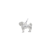 Pug Dog Charm white (14K) main - Popular Jewelry - New York