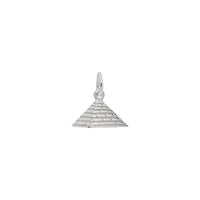 Pyramid Charm white (14K) main - Popular Jewelry - New York