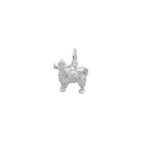 Samoyed Dog Charm white (14K) main - Popular Jewelry - New York