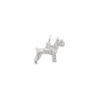 Schnauzer Dog Charm white (14K) main - Popular Jewelry - New York