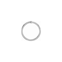 Sideways Cross Ring white (14K) setting- Popular Jewelry - New York