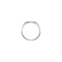 Sideways Oval Signet Ring white (14K) setting - Popular Jewelry - New York
