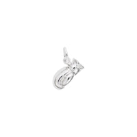 Single Boxing Glove Charm white (14K) main - Popular Jewelry - New York