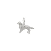 Small Golden Retriever Dog Charm white (14K) main - Popular Jewelry - New York