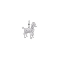 Small Poodle Dog Charm white (14K) main - Popular Jewelry - New York