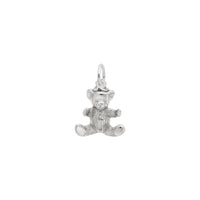 Small Teddy Bear Pendant white (14K) main - Popular Jewelry - New York