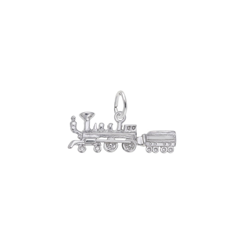 Steam Train Charm white (14K) main - Popular Jewelry - New York