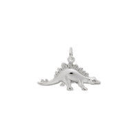 Stegosaurus Dinosaur Pendant white (14K) main - Popular Jewelry - New York