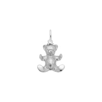 Teddy Bear Pendant white (14K) main - Popular Jewelry - New York