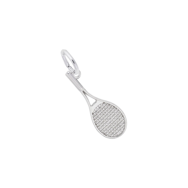 Tennis Racket Charm white (14K) main - Popular Jewelry - New York