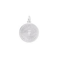 Track and Field Medallion white (14K) main - Popular Jewelry - New York