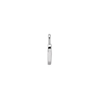 Penjoll amb cor blanc esmaltat lateral blanc (14K) - Popular Jewelry - Nova York